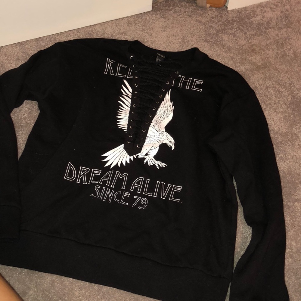 Tie up sweater